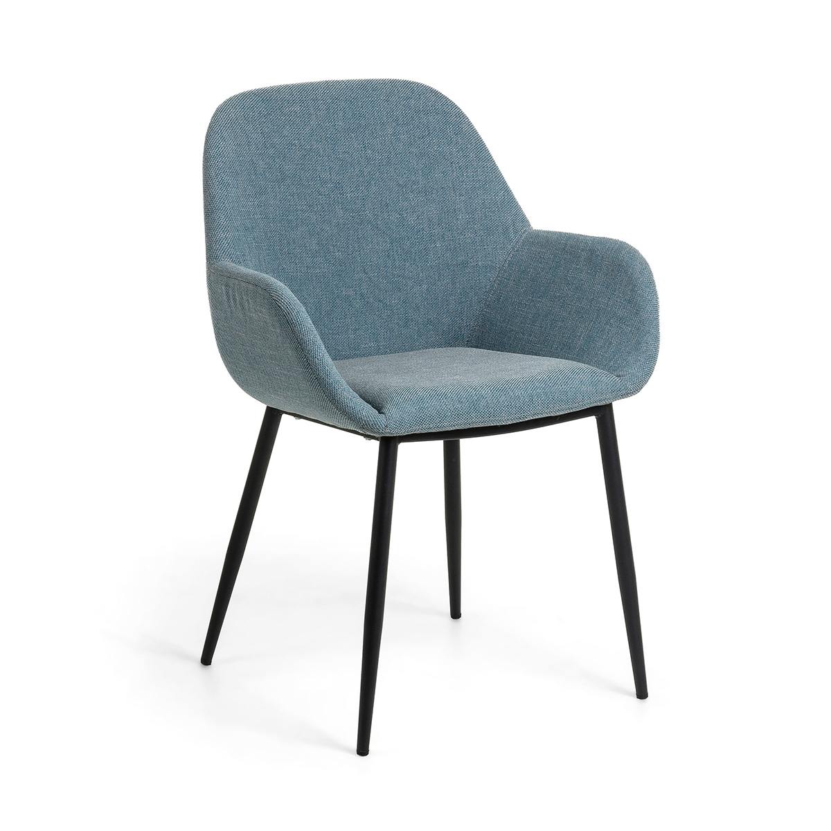 MuyaTapizado Y Azul Negro Silla Terciopelo Artikalia Metal 29EHIWD
