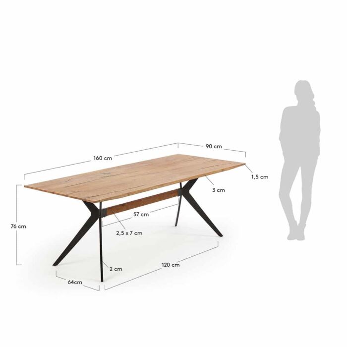 Mesa comedor madera envejecida