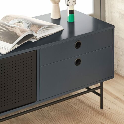 Mueble Tv madera negro