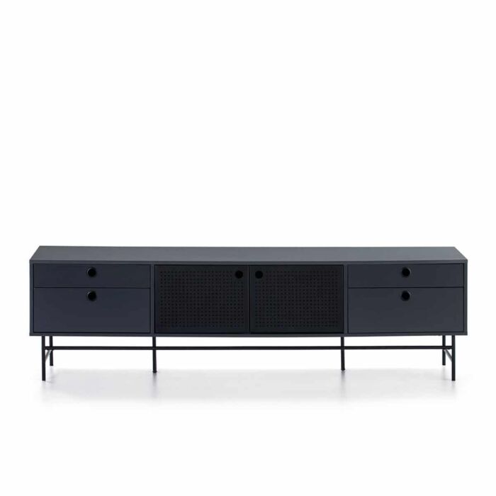 Mueble Tv madera negro