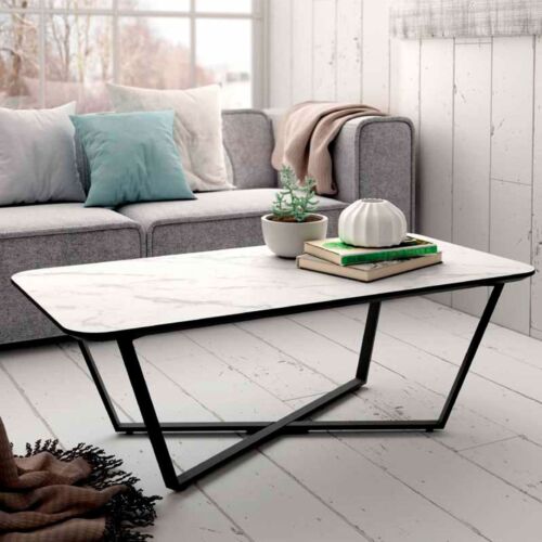 Mesa rectangular efecto marmol