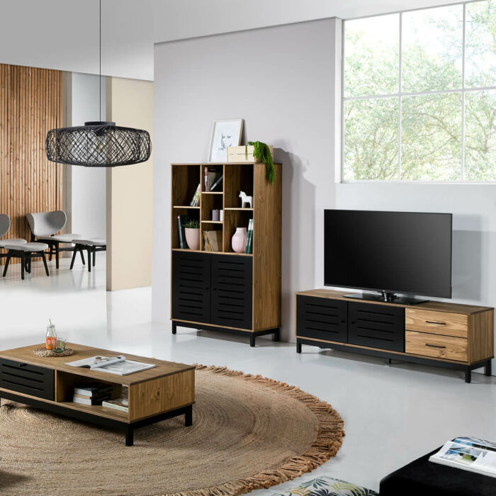 Mueble television madera pino