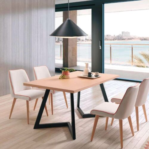Mesa estilo industrial extensible