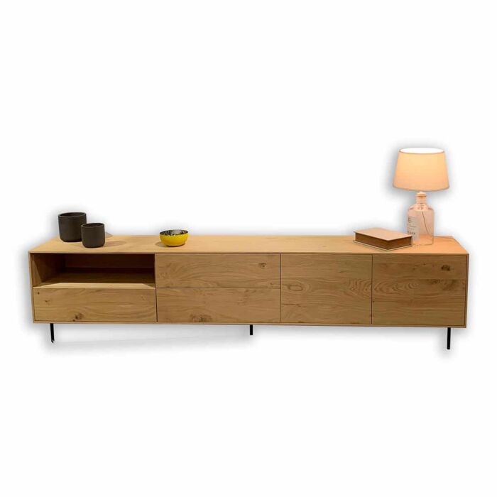 Mueble tv nordico chapa natural