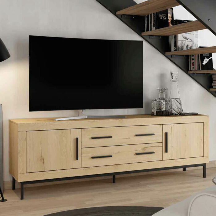 Mueble tv roble personalizable