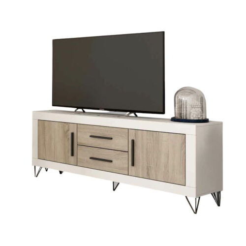 Mueble tv melamina bicolor