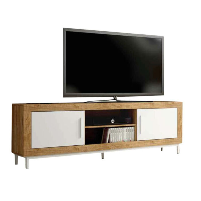 Mueble tv mango y blanco