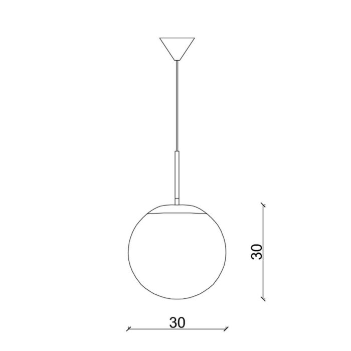 Lampara techo cristal y madera