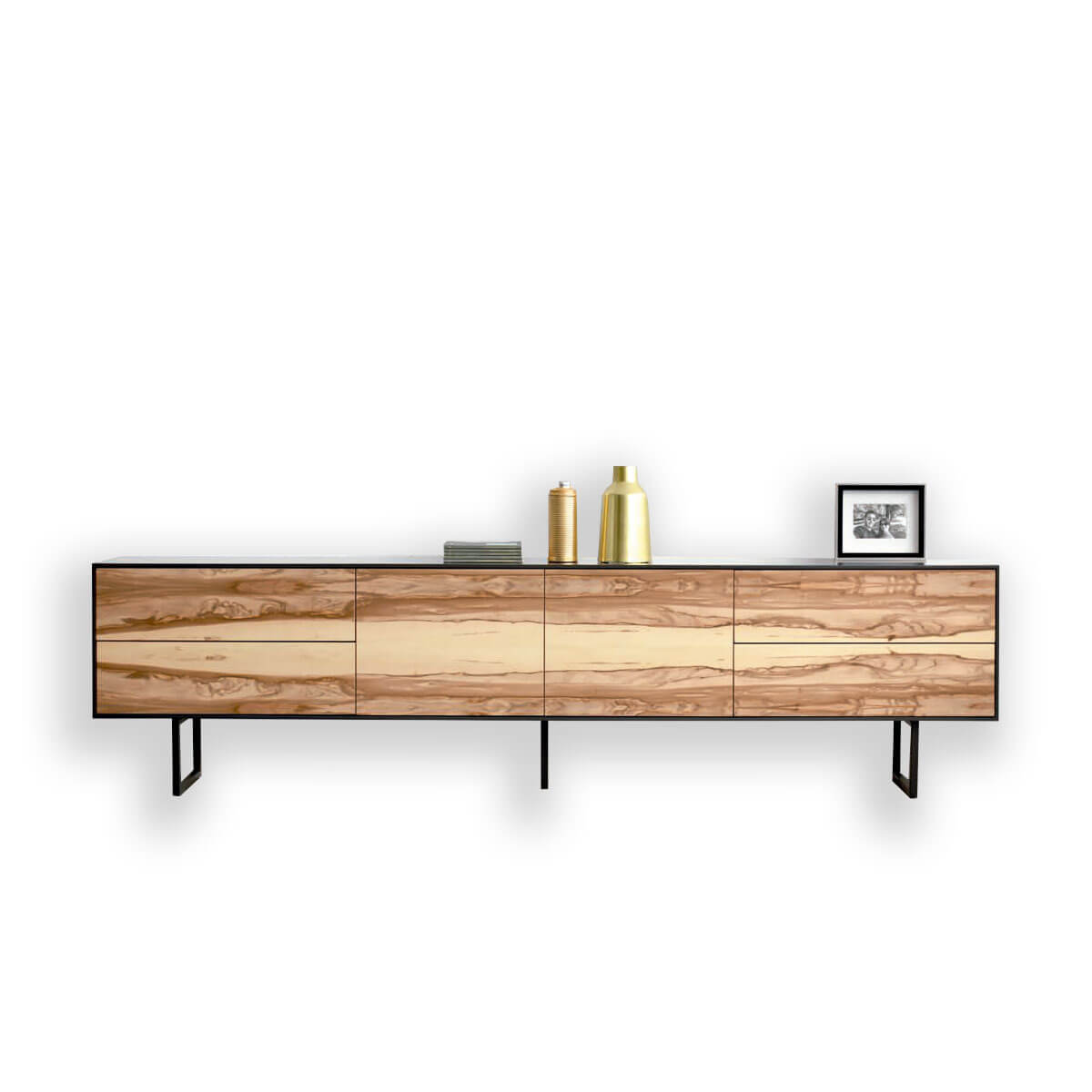 Mesita madera blanca y natural - Artikalia - Muebles de diseño