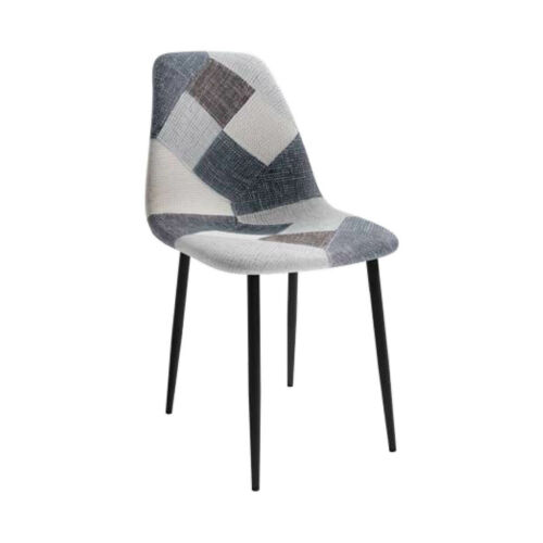 Silla tapizada patchwork nordica