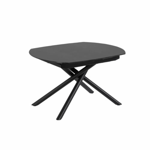 Mesa ovalada cristal negro