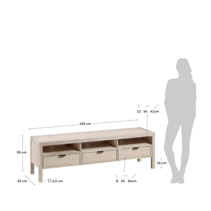 Mueble TV madera de acacia