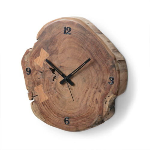 Reloj madera maciza acacia