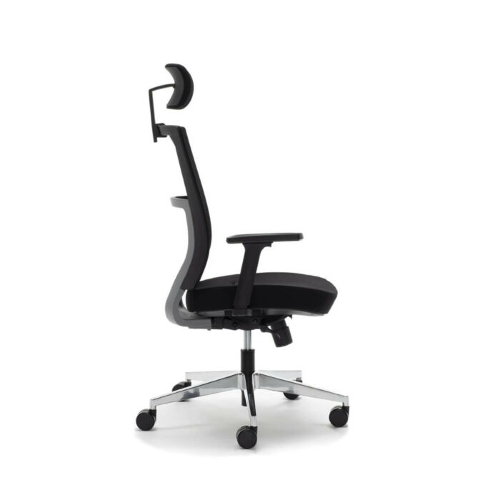 Silla oficina negra ergonómica