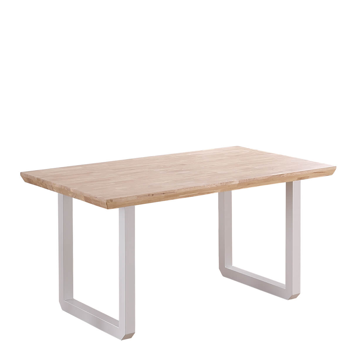 Mesita madera blanca y natural - Artikalia - Muebles de diseño