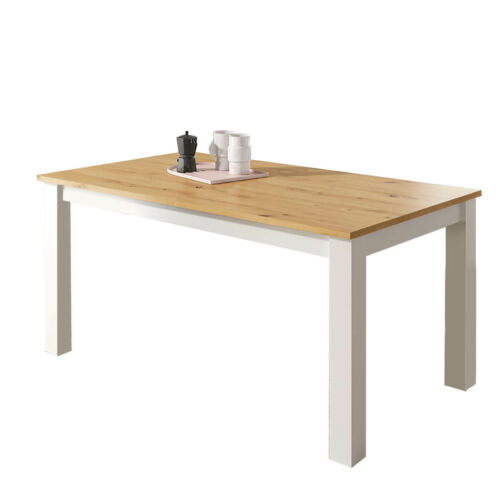 Mesa comedor rectangular blanca artisan
