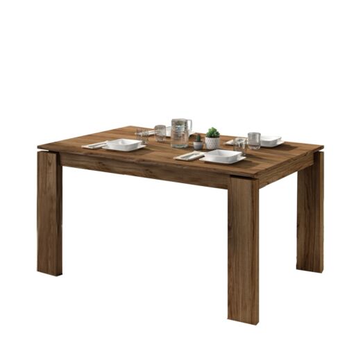 Mesa comedor extensible nogal