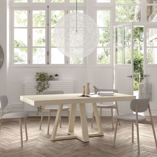 Mesa comedor madera color haya