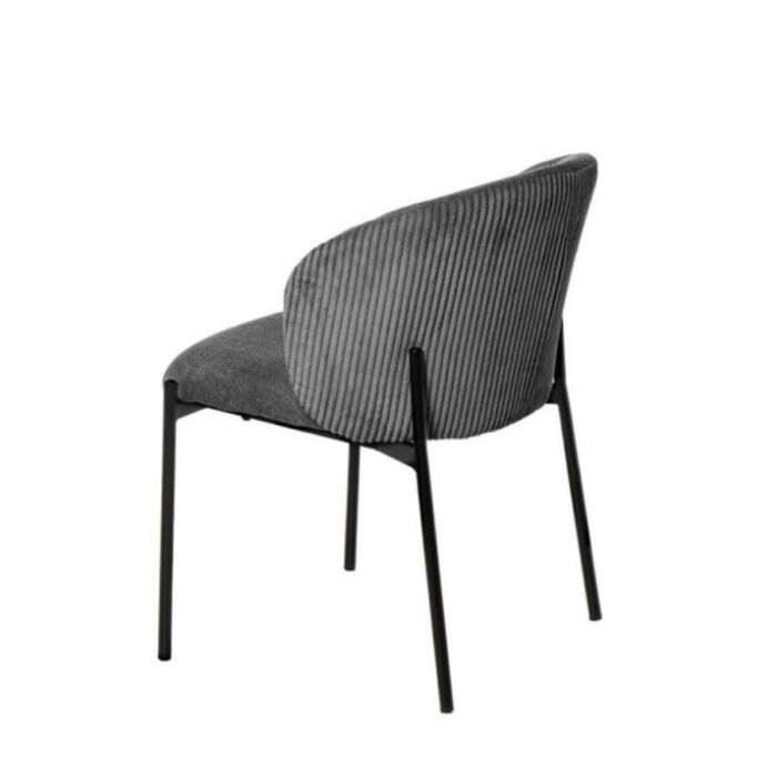 Silla dos tejidos gris oscuro