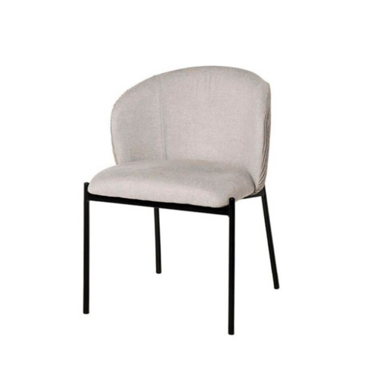 Silla dos tejidos beige