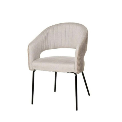 Silla tapizada beige