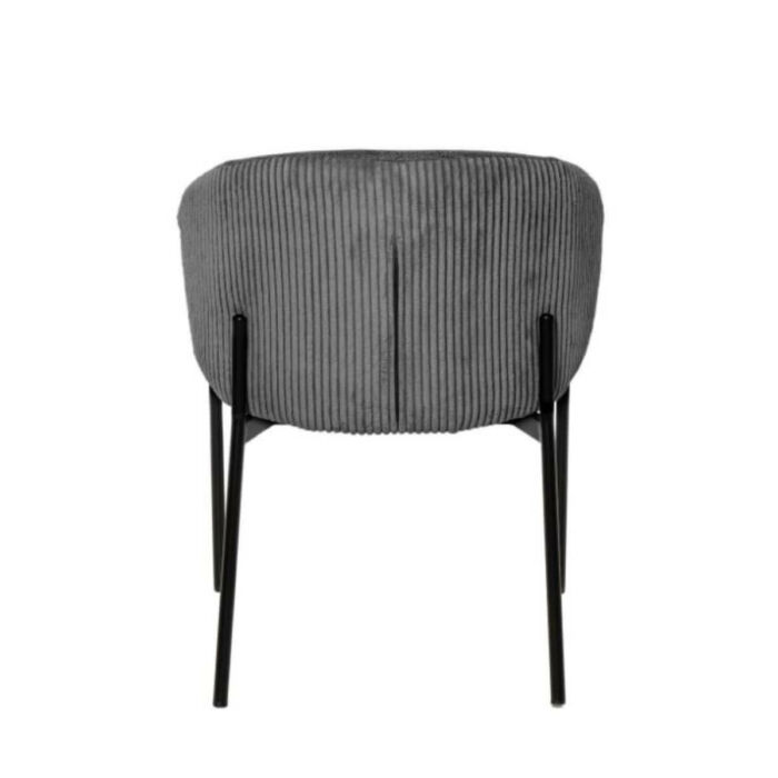 Silla dos tejidos gris oscuro