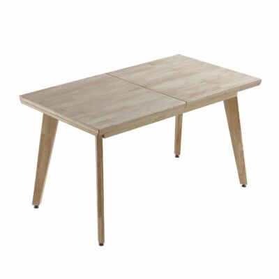 Mesa de comedor extensible grande de 55 a 79 pulgadas para 8-10, mesa de  comedor resistente con mesa de piedra sinterizada y pedestal de acero al
