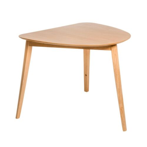 Mesa madera roble tapa asimetrica