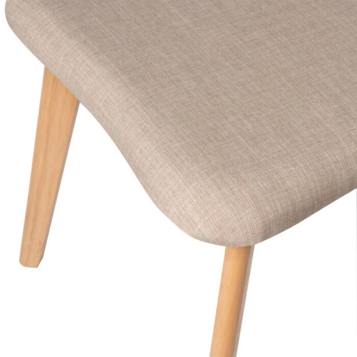 Silla madera roble asiento tapizado