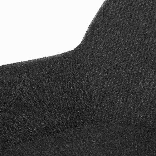 Silla tapizada borreguito gris oscuro