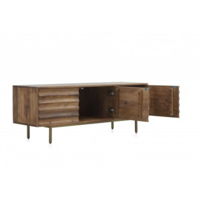 Mueble tv tres puertas macizo mango