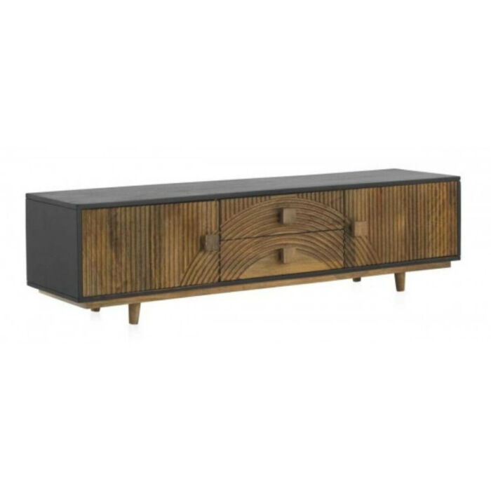 Mueble tv mango natural y negro