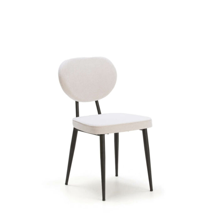 Silla comedor tela blanco