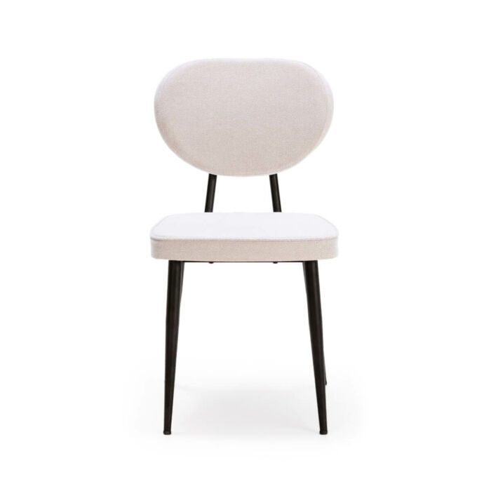 Silla comedor tela blanco