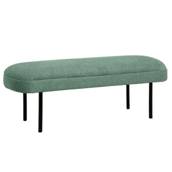 Banqueta menta con pata de metal color negro