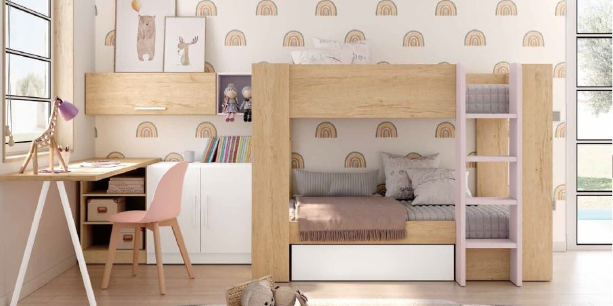 Dormitorio juvenil – 336×135 cm