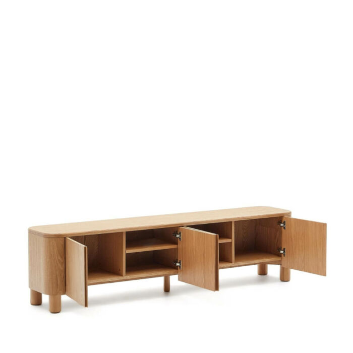 Mueble tv contrachapada de fresno