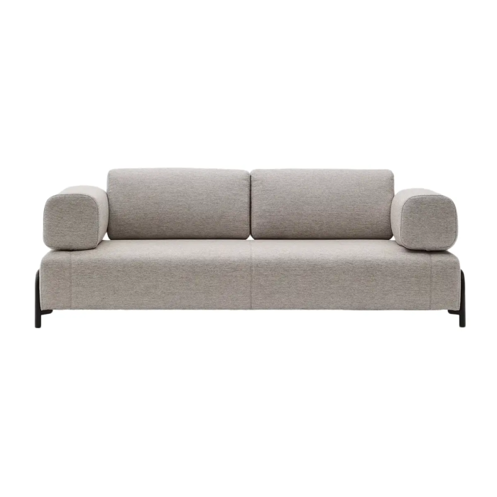 Sofá GRANGER. Sofá beige grisáceo 3 plz 232cm - Imagen 3