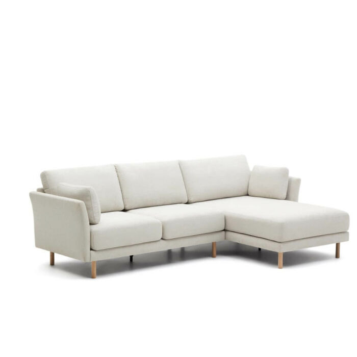 Sofá chenilla chaise longue 260cm