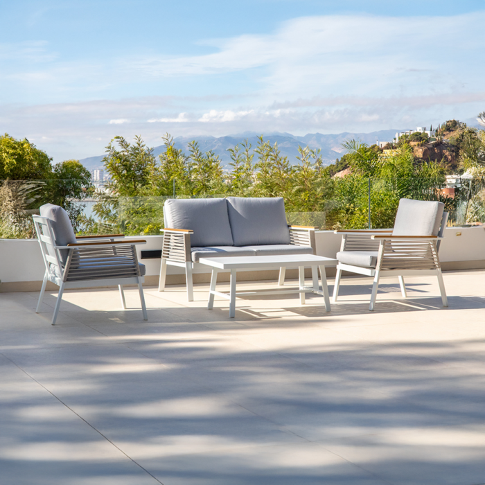conjunto exterior blanco LUA