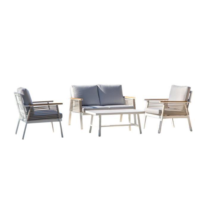 conjunto exterior blanco LUA