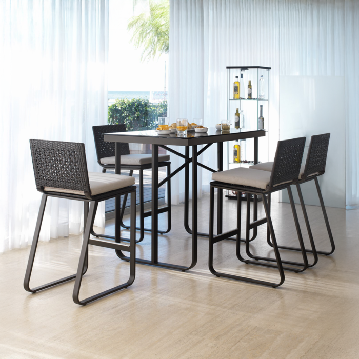 Conjunto exterior mesa alta