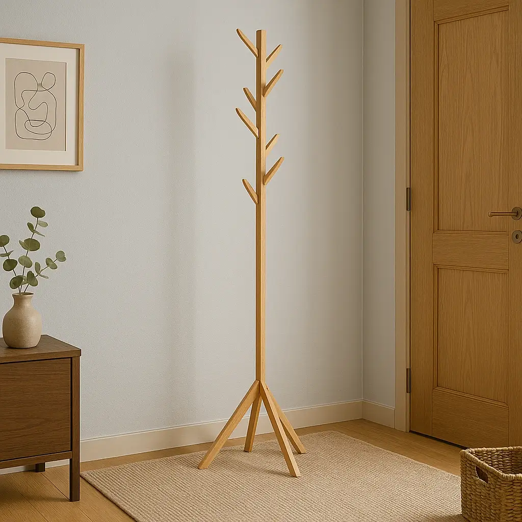 perchero madera abedul AKAI