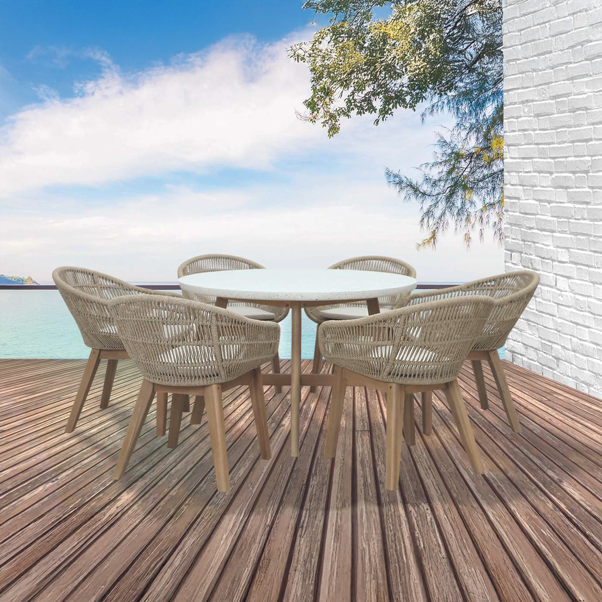 conjunto exterior madera tropical PALUMA