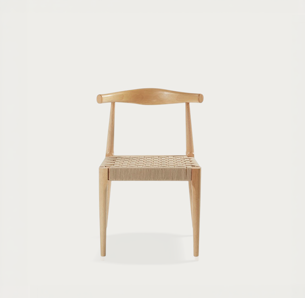 Silla de madera beige NIa
