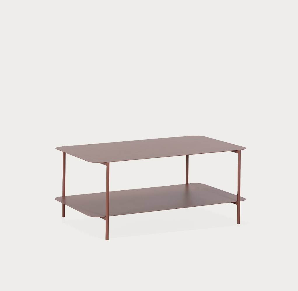 Mesa centro Trix 90*58,4cm terracota