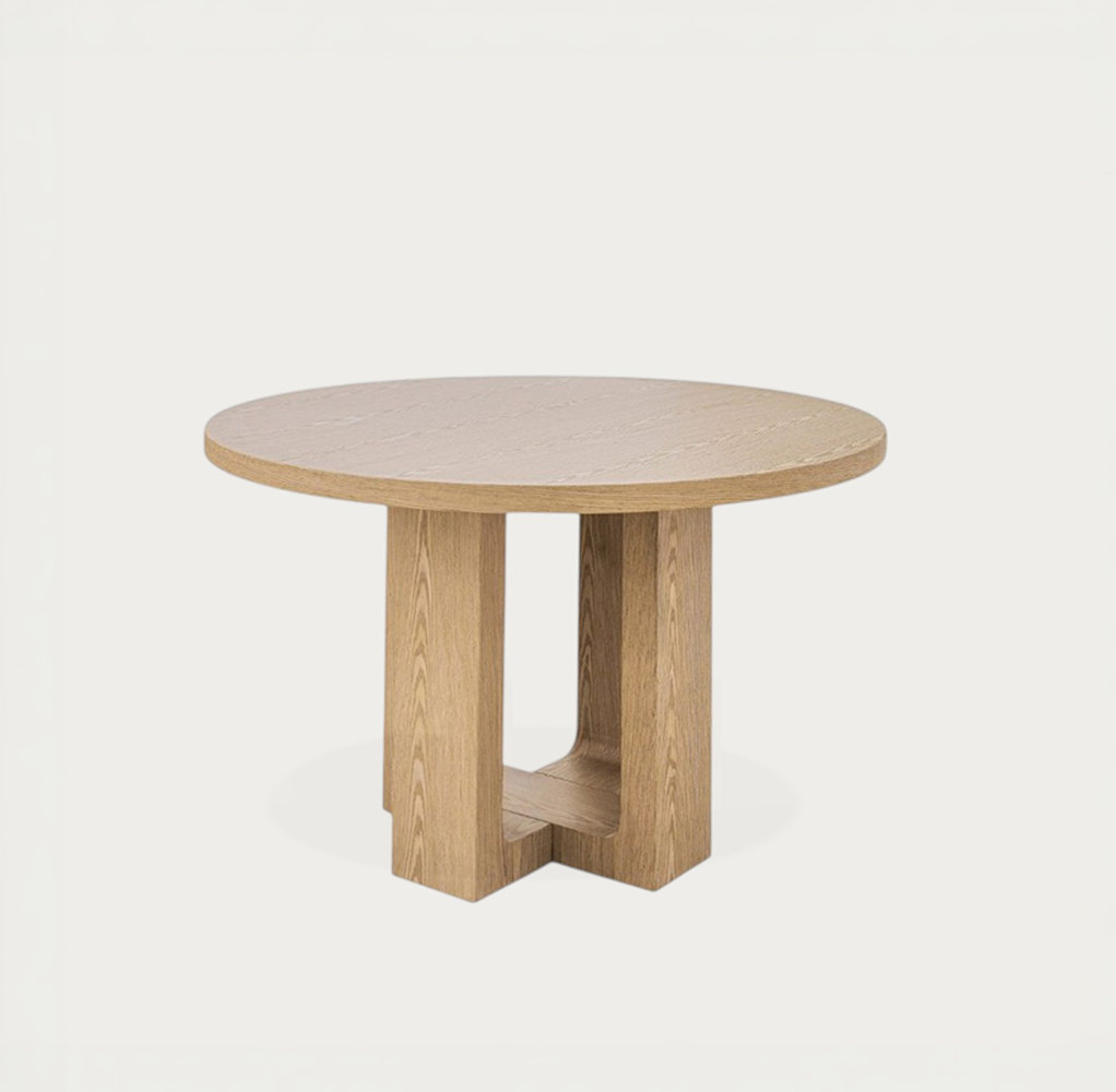 Mesa redonda 120cm roble Xine