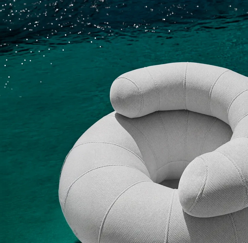 Sillon flotante donut piedra 50cm