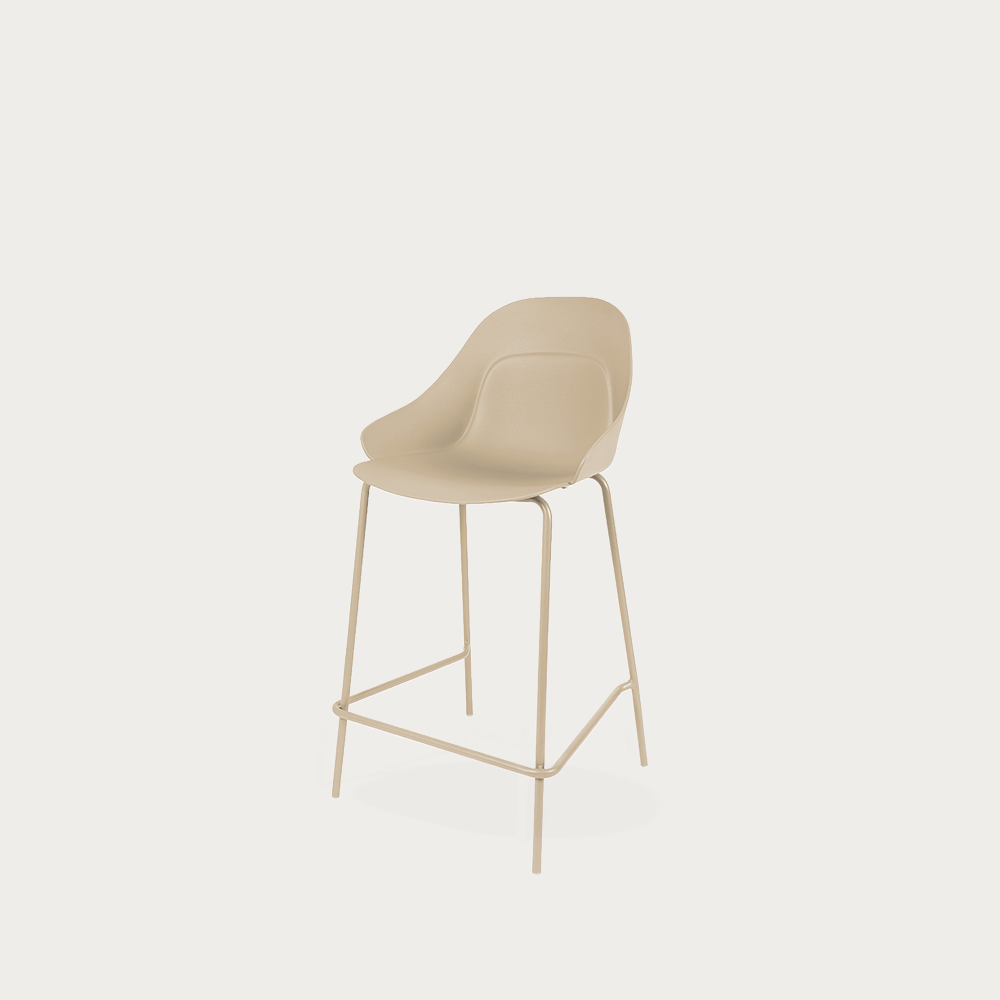 Taburete boby h 67cm beige