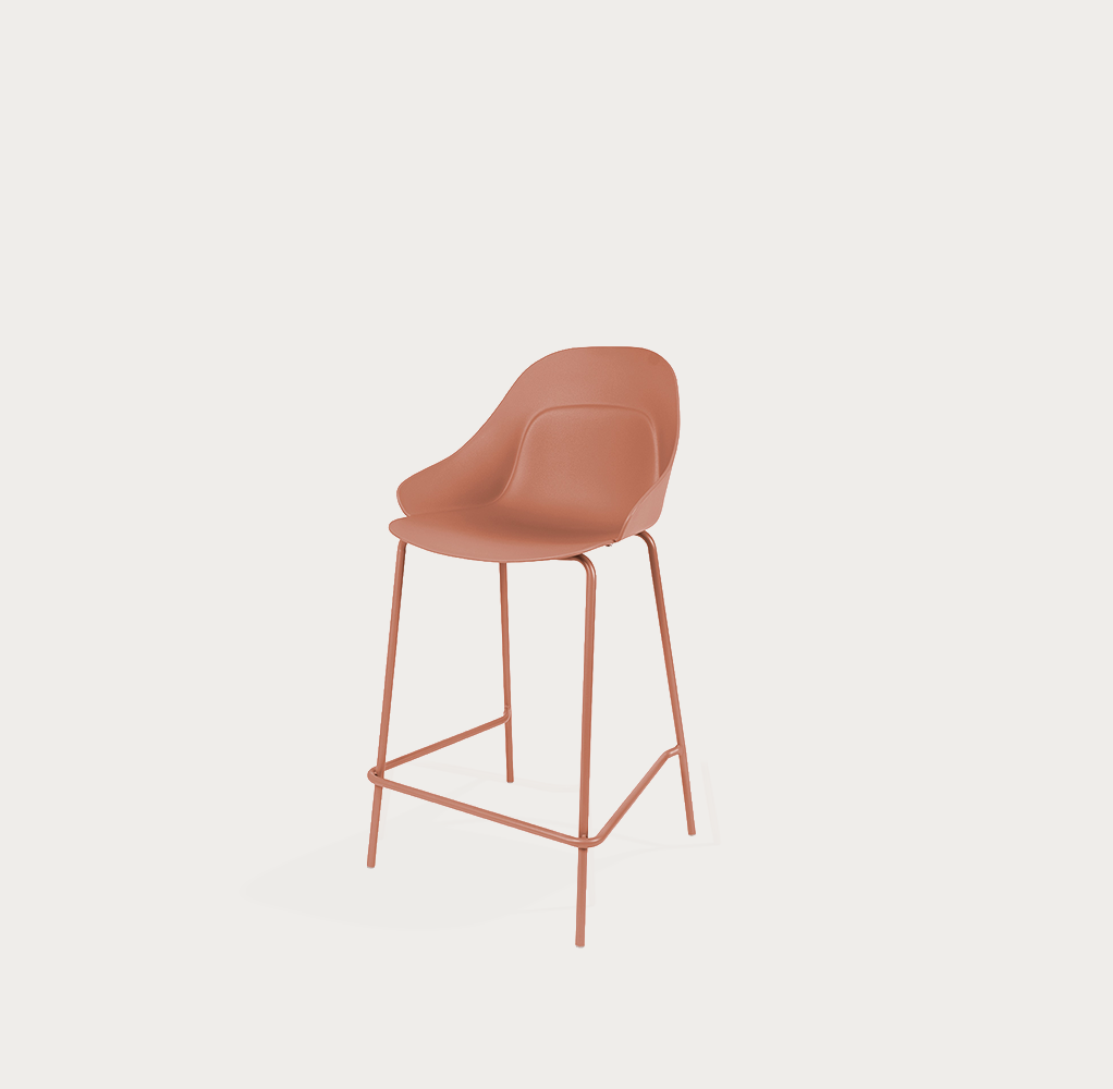 Taburete boby h 67cm terracota